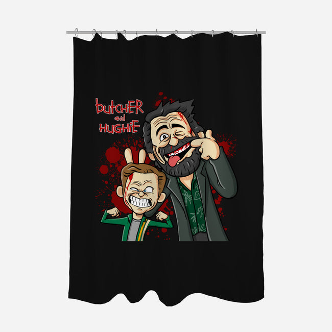 Butcher and Hughie-none polyester shower curtain-MarianoSan