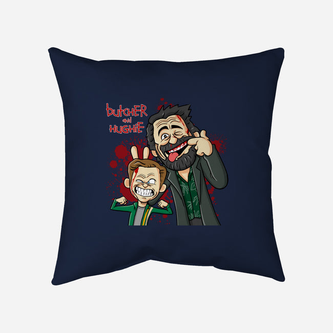 Butcher and Hughie-none non-removable cover w insert throw pillow-MarianoSan