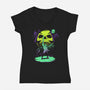 Power!-womens v-neck tee-Maxman58
