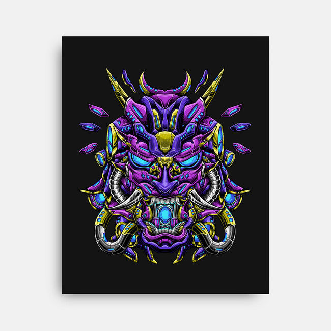 Mecha Oni Sama-none stretched canvas-aleoarts