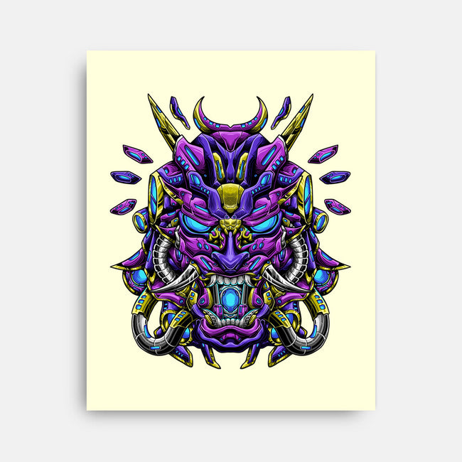 Mecha Oni Sama-none stretched canvas-aleoarts