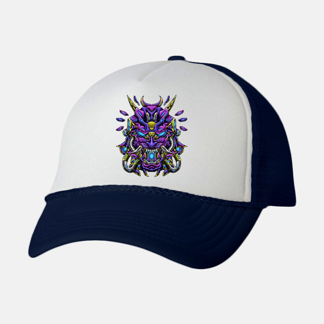 Mecha Oni Sama-unisex trucker hat-aleoarts