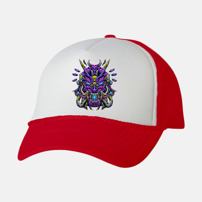 Mecha Oni Sama-unisex trucker hat-aleoarts