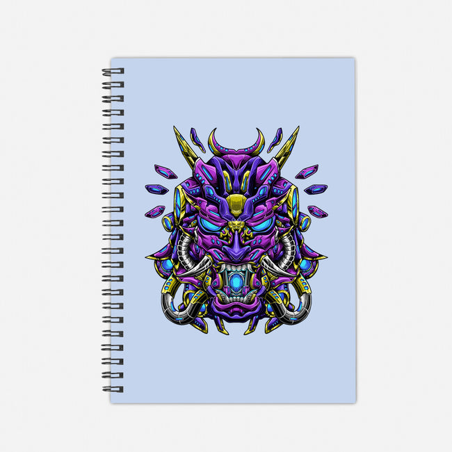 Mecha Oni Sama-none dot grid notebook-aleoarts