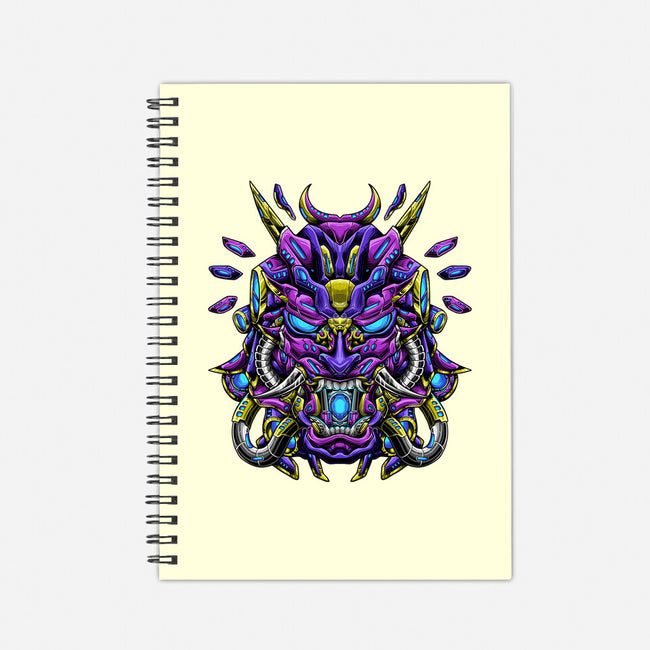 Mecha Oni Sama-none dot grid notebook-aleoarts