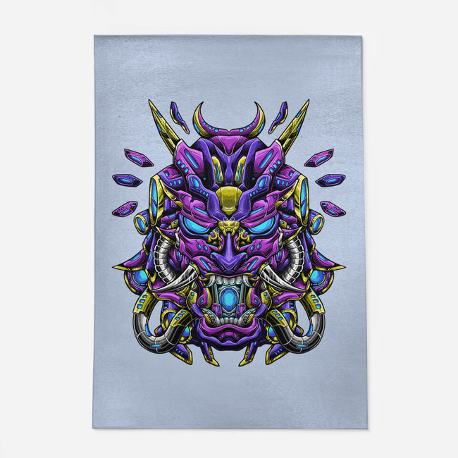 Mecha Oni Sama-none outdoor rug-aleoarts