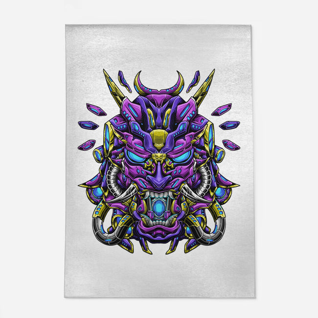 Mecha Oni Sama-none outdoor rug-aleoarts