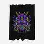 Mecha Oni Sama-none polyester shower curtain-aleoarts