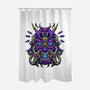 Mecha Oni Sama-none polyester shower curtain-aleoarts