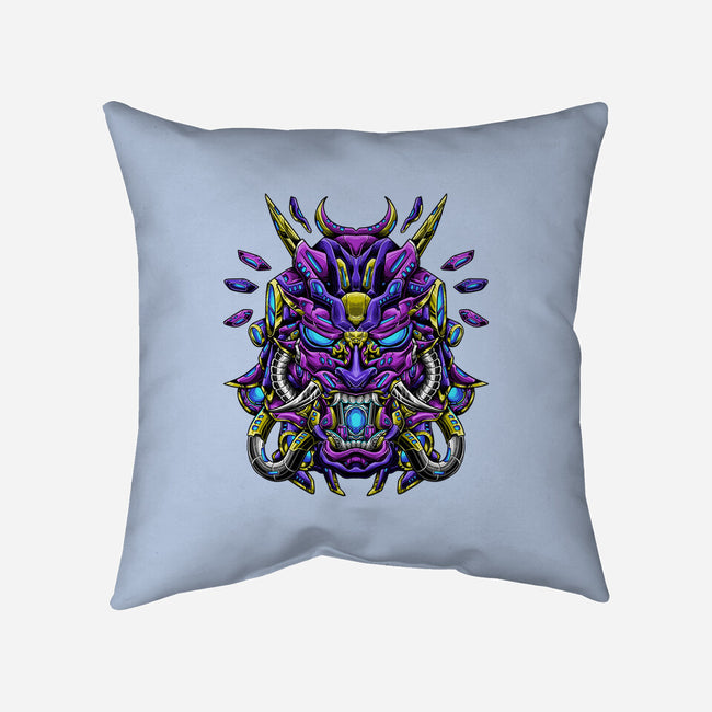 Mecha Oni Sama-none removable cover w insert throw pillow-aleoarts