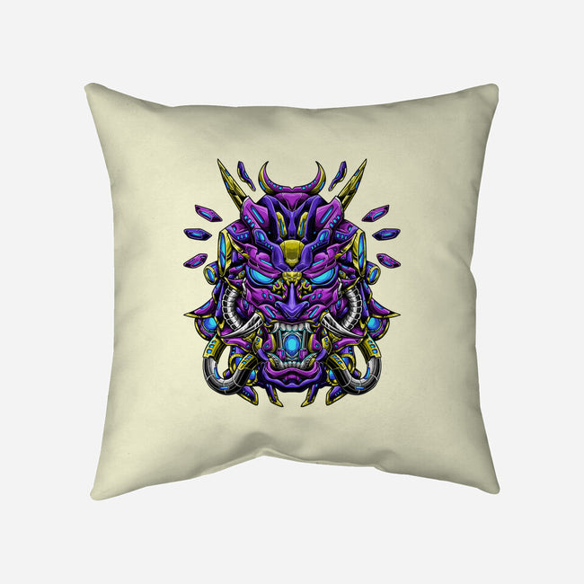 Mecha Oni Sama-none removable cover w insert throw pillow-aleoarts