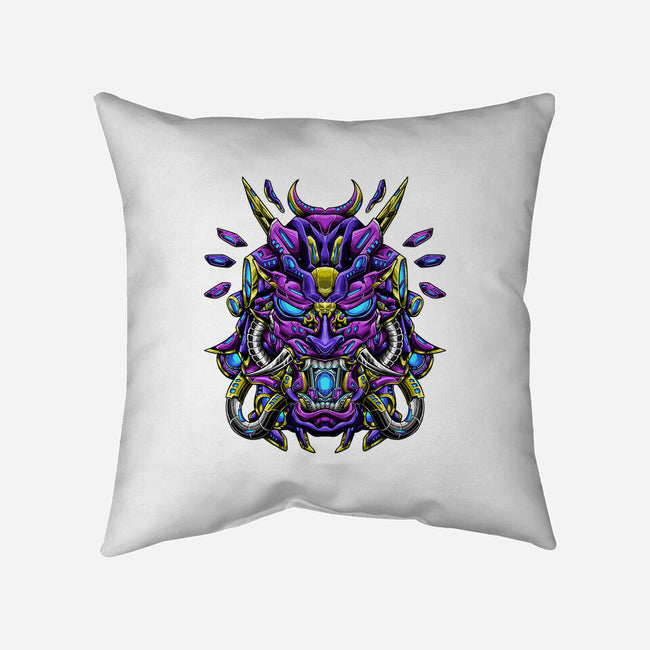 Mecha Oni Sama-none removable cover w insert throw pillow-aleoarts