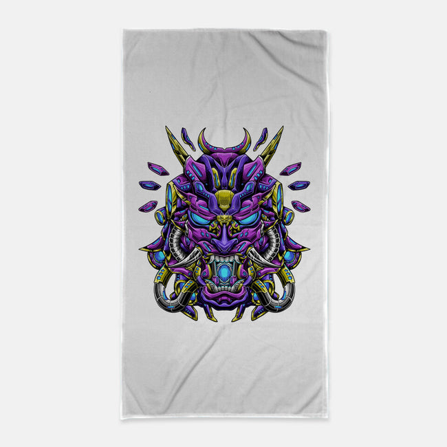 Mecha Oni Sama-none beach towel-aleoarts