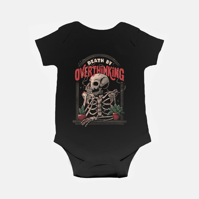 Death by Overthinking-baby basic onesie-eduely