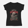 Death by Overthinking-womens v-neck tee-eduely