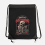 Death by Overthinking-none drawstring bag-eduely