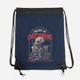 Death by Overthinking-none drawstring bag-eduely
