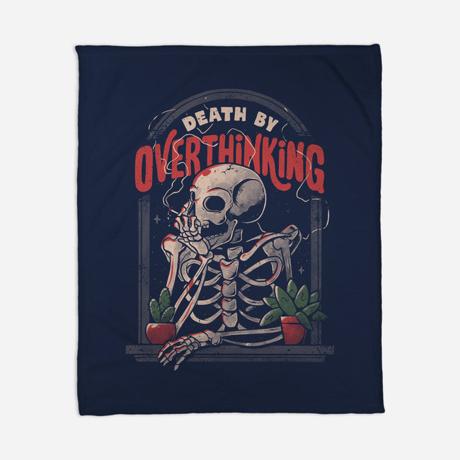 Death by Overthinking-none fleece blanket-eduely