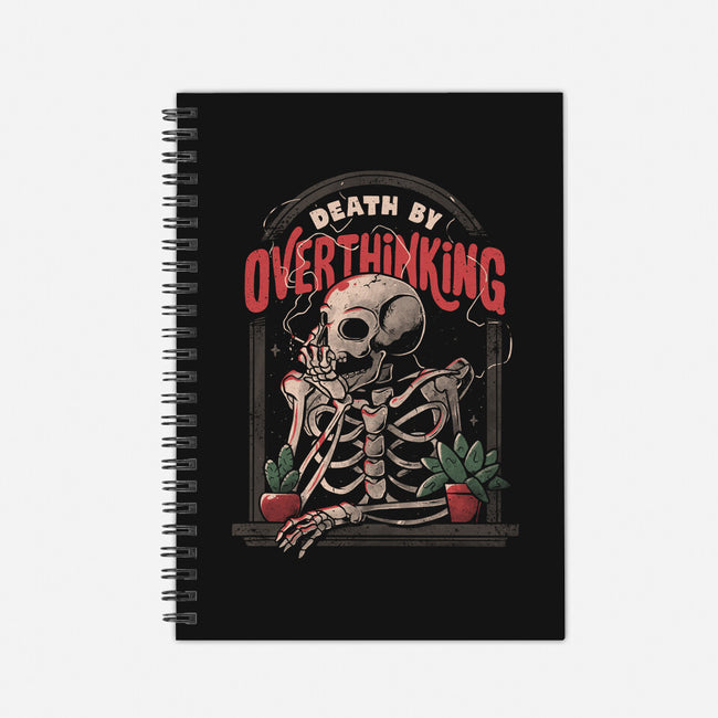 Death by Overthinking-none dot grid notebook-eduely