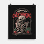 Death by Overthinking-none matte poster-eduely