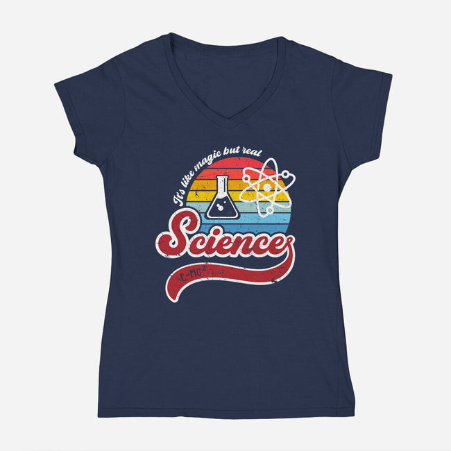 Science is Magic-womens v-neck tee-DrMonekers