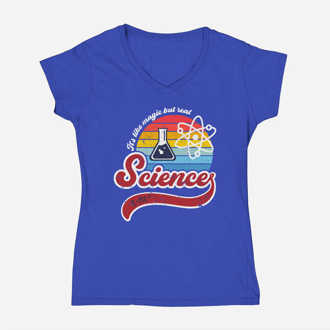 Science is Magic-womens v-neck tee-DrMonekers