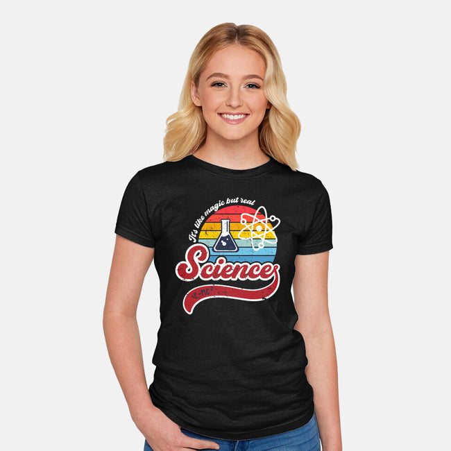 Science is Magic-womens fitted tee-DrMonekers