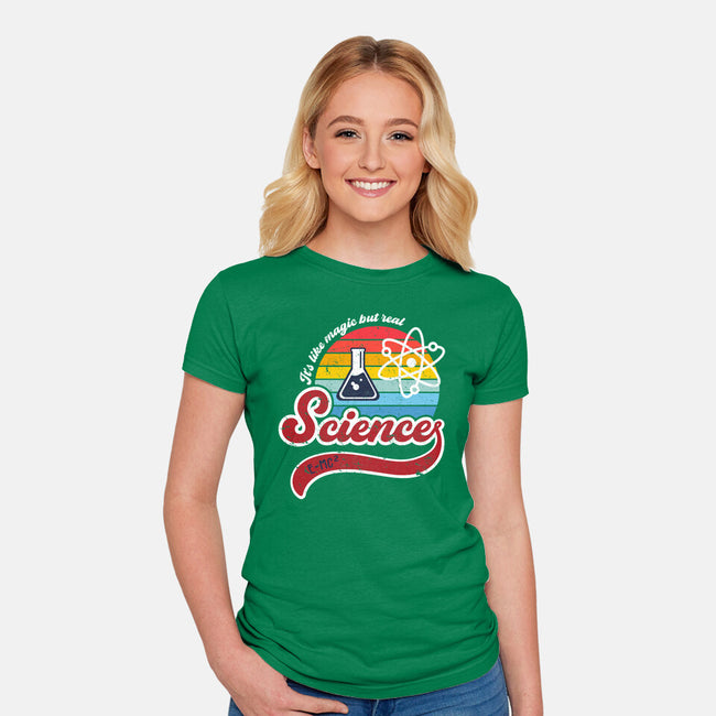 Science is Magic-womens fitted tee-DrMonekers
