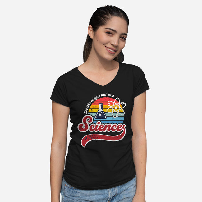 Science is Magic-womens v-neck tee-DrMonekers