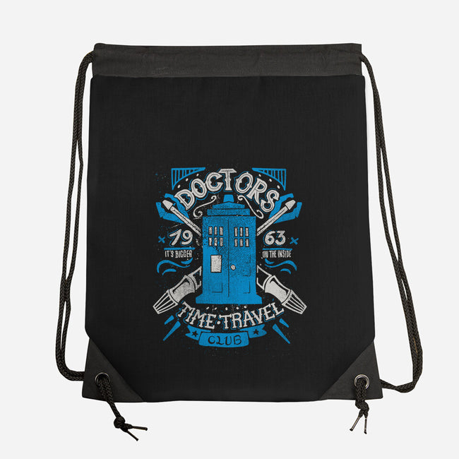 Doctors Time Travel Club-none drawstring bag-Azafran