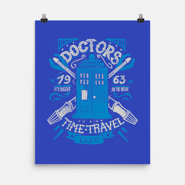Doctors Time Travel Club-none matte poster-Azafran