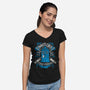 Doctors Time Travel Club-womens v-neck tee-Azafran