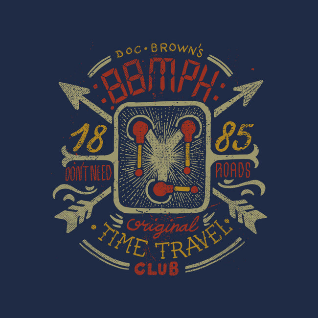 88MPH Time Travel Club-womens v-neck tee-Azafran