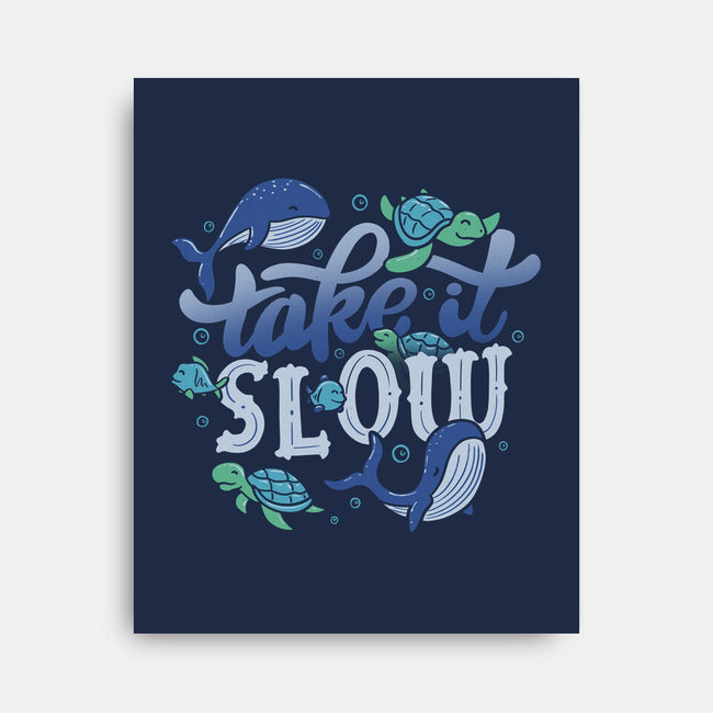 Slow-none stretched canvas-tobefonseca