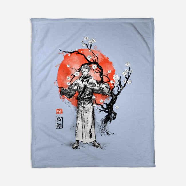 Sukuna Ink-none fleece blanket-IKILO