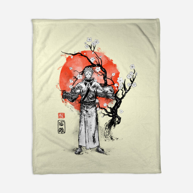 Sukuna Ink-none fleece blanket-IKILO