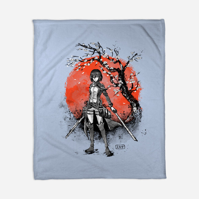 Mikasa Ink-none fleece blanket-IKILO