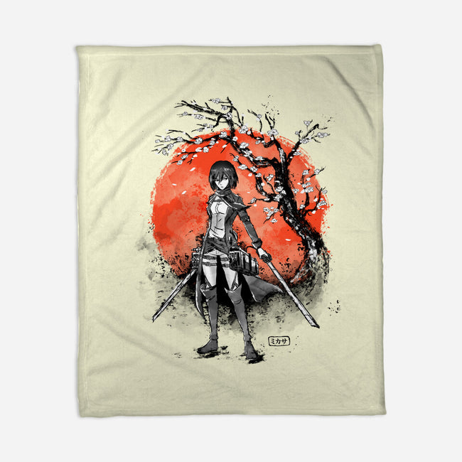 Mikasa Ink-none fleece blanket-IKILO