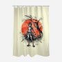 Mikasa Ink-none polyester shower curtain-IKILO
