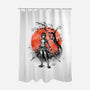 Mikasa Ink-none polyester shower curtain-IKILO
