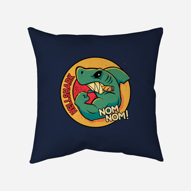 The Flying Hellshark-none removable cover throw pillow-teesgeex