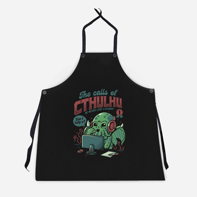 The Calls Of Cthulhu-unisex kitchen apron-eduely