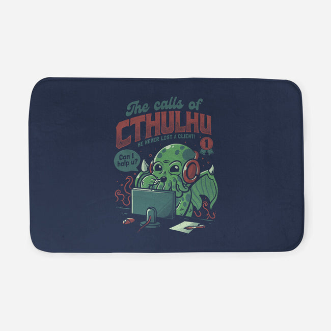 The Calls Of Cthulhu-none memory foam bath mat-eduely