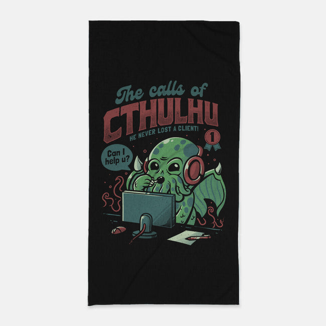The Calls Of Cthulhu-none beach towel-eduely