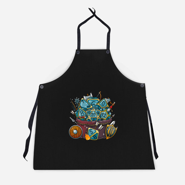 Set Dice Roll-unisex kitchen apron-Vallina84