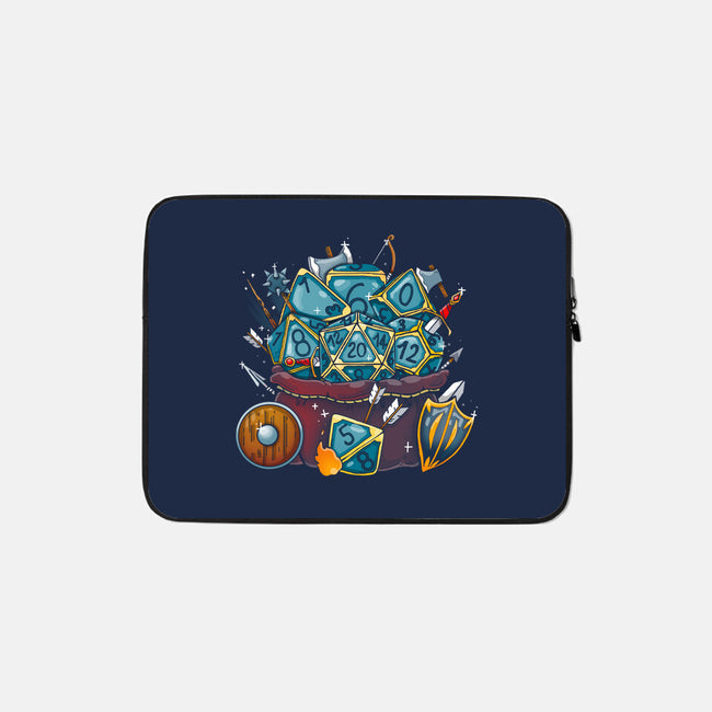 Set Dice Roll-none zippered laptop sleeve-Vallina84