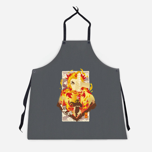 Flame Breathing-unisex kitchen apron-hypertwenty