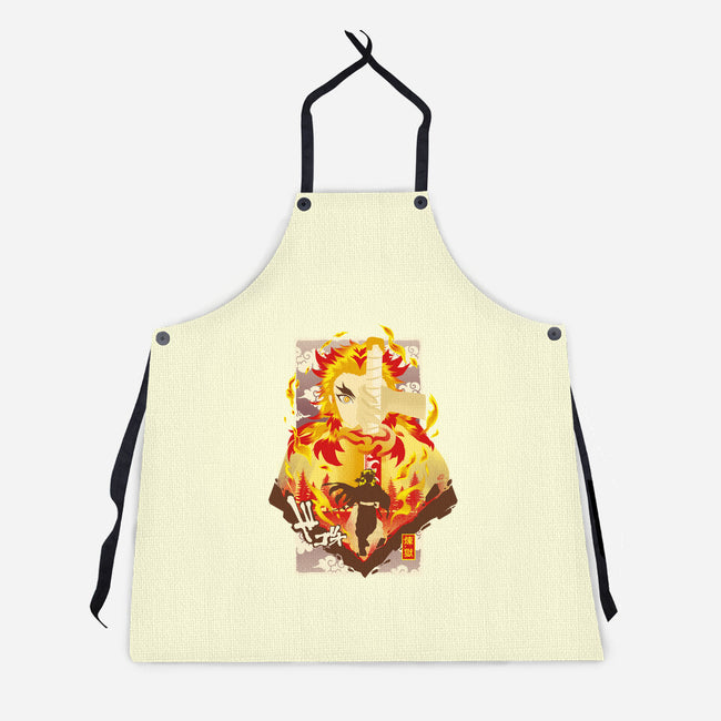 Flame Breathing-unisex kitchen apron-hypertwenty