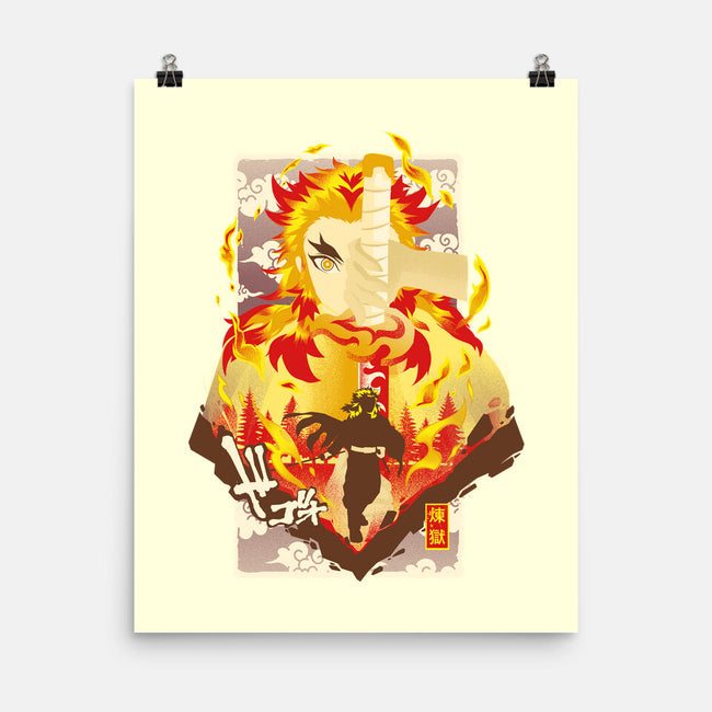 Flame Breathing-none matte poster-hypertwenty