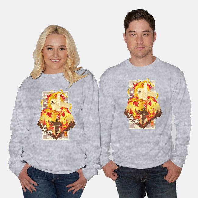 Flame Breathing-unisex crew neck sweatshirt-hypertwenty